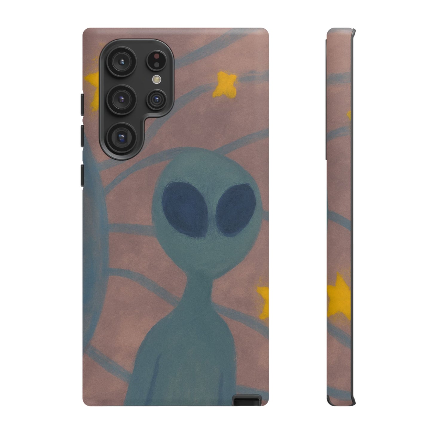 Alien-Themed Phone Case, Unique Designs for Sci-Fi Lovers, Gifts for Space Fans, Stylish Mobile Protector, Halloween Accessories, Space Art