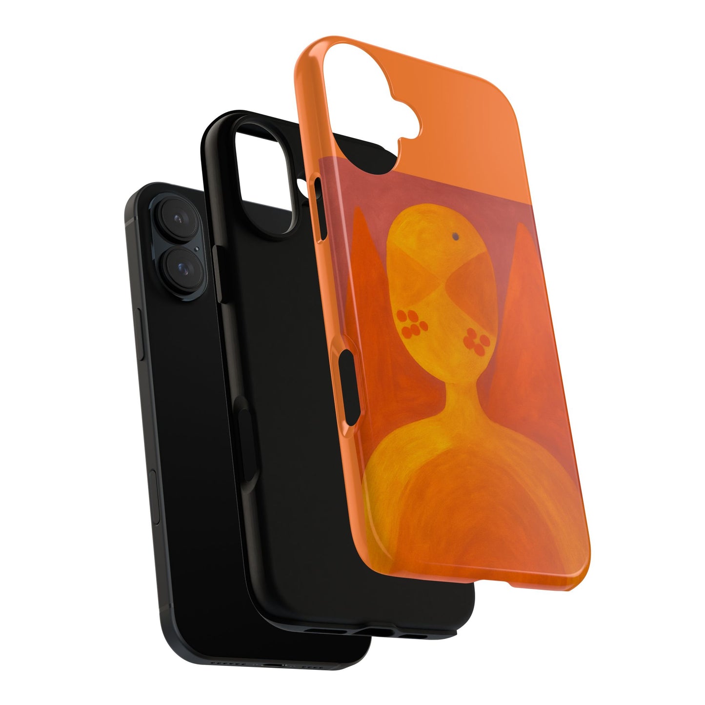 Orange Symbiote - Phone Case, Orange Abstract Design, Tough Cases for Protection, Gift for Art Lovers, Modern Decor, Unique Accessories