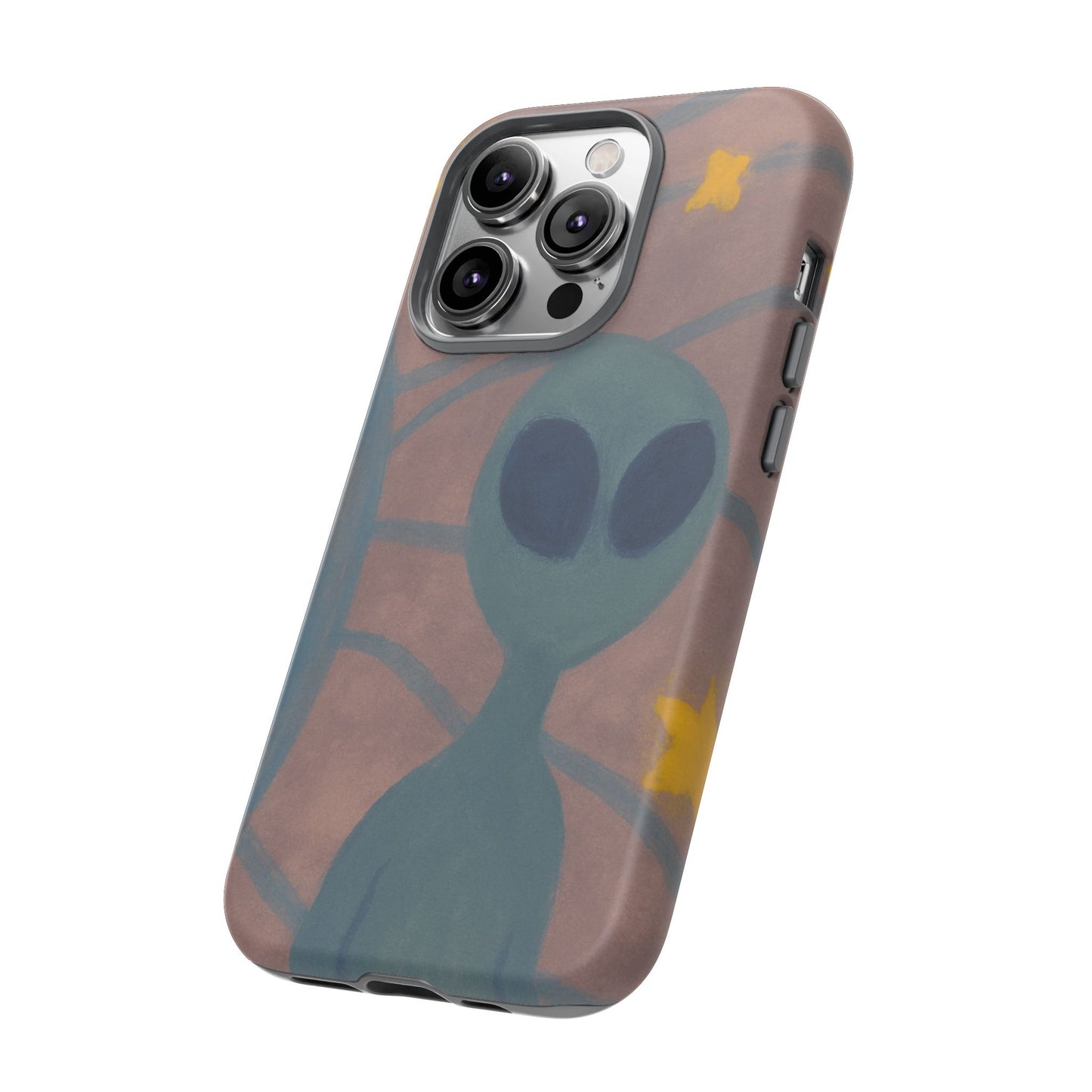 Alien-Themed Phone Case, Unique Designs for Sci-Fi Lovers, Gifts for Space Fans, Stylish Mobile Protector, Halloween Accessories, Space Art