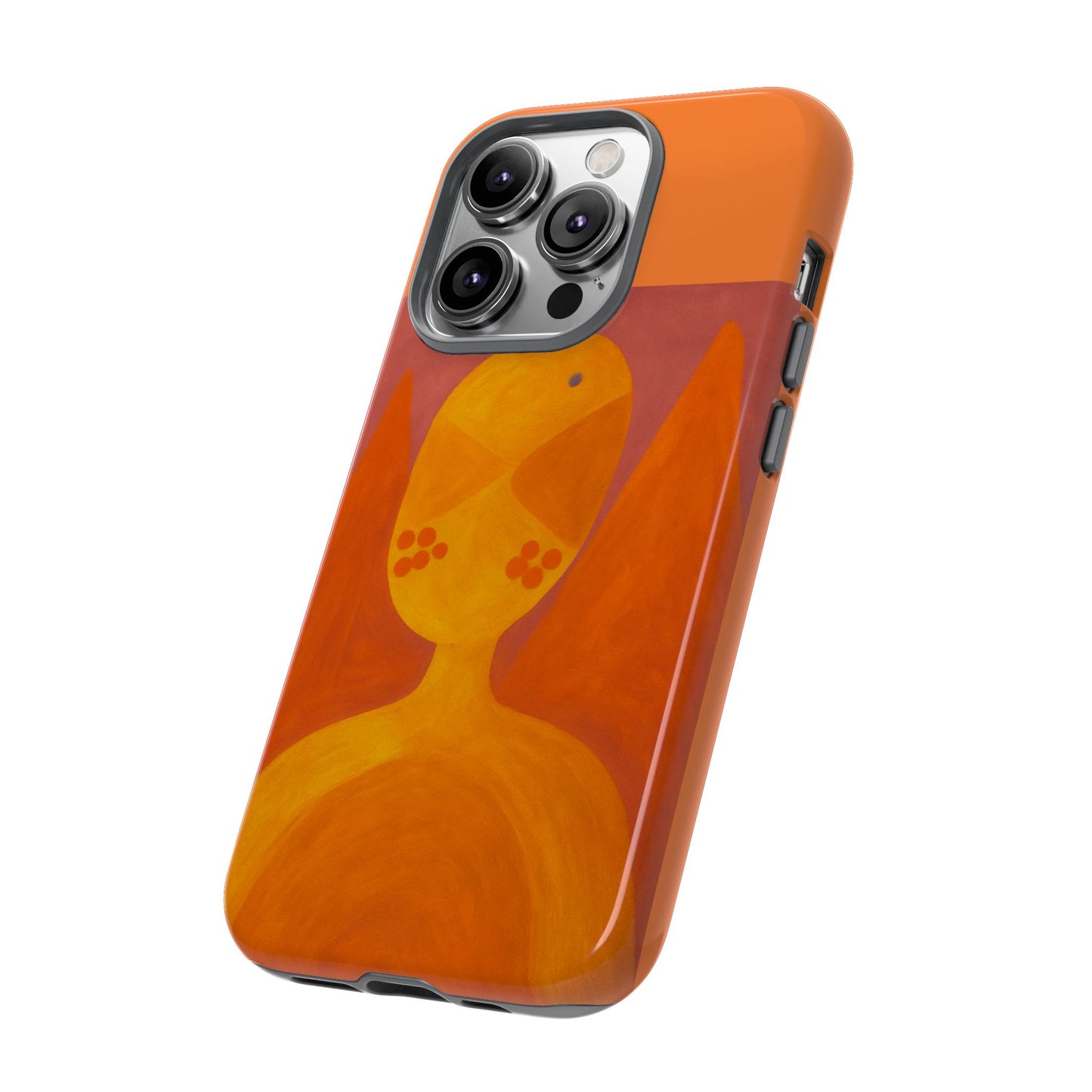 Orange Symbiote - Phone Case, Orange Abstract Design, Tough Cases for Protection, Gift for Art Lovers, Modern Decor, Unique Accessories