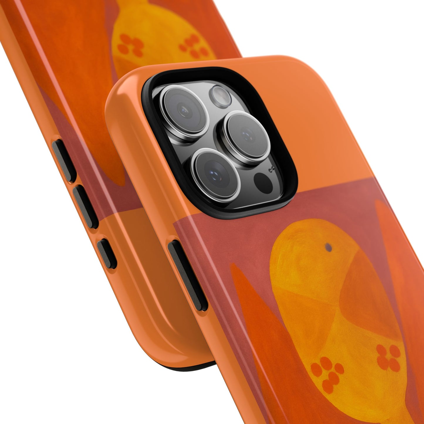 Orange Symbiote -  Phone Case, Orange Abstract Design, Tough Cases for Protection, Gift for Art Lovers, Modern Decor, Unique Accessories