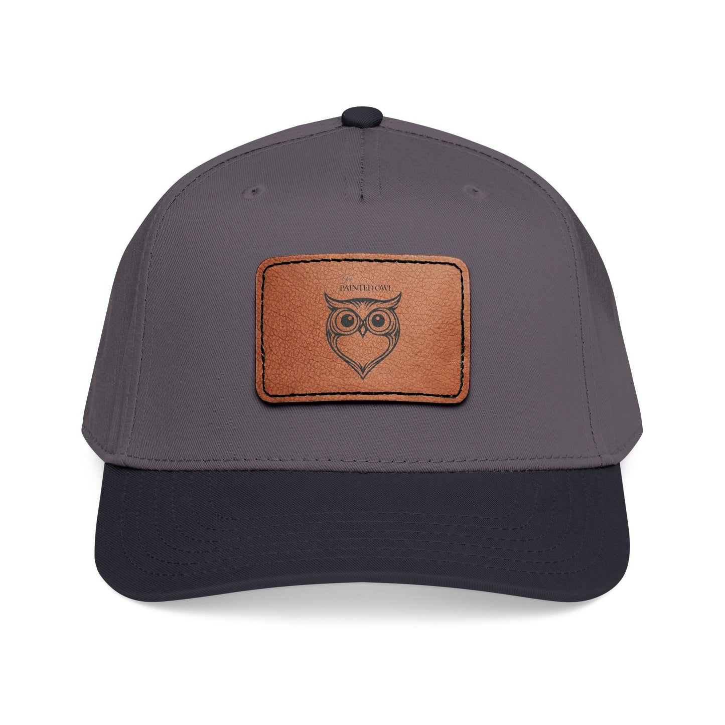 Owl Leather Patch Baseball Cap