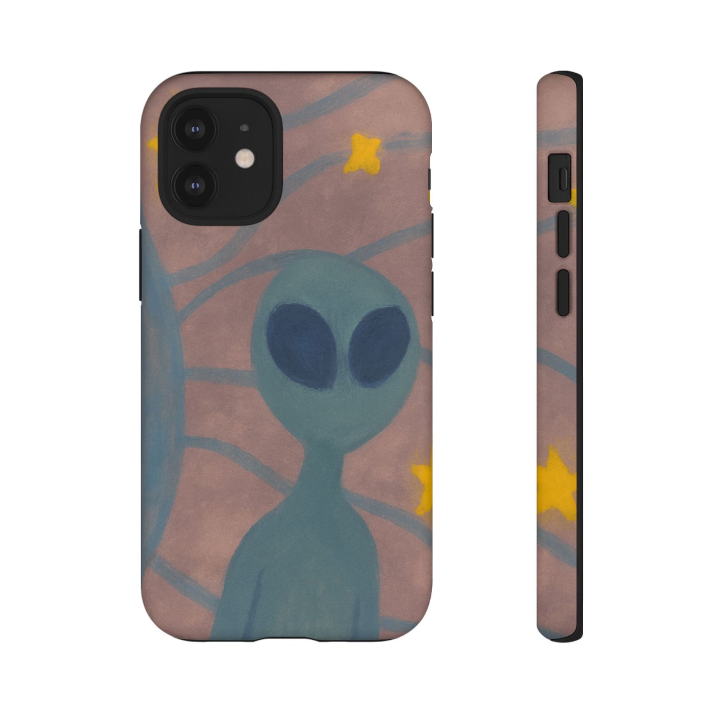 Alien-Themed Phone Case, Unique Designs for Sci-Fi Lovers, Gifts for Space Fans, Stylish Mobile Protector, Halloween Accessories, Space Art