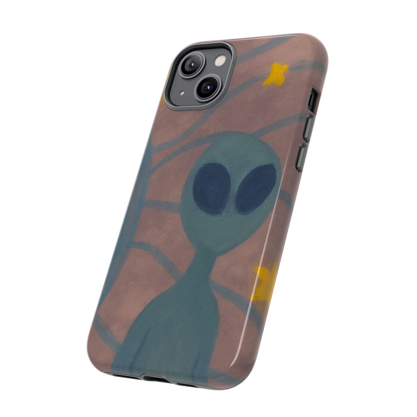 Alien-Themed Phone Case, Unique Designs for Sci-Fi Lovers, Gifts for Space Fans, Stylish Mobile Protector, Halloween Accessories, Space Art