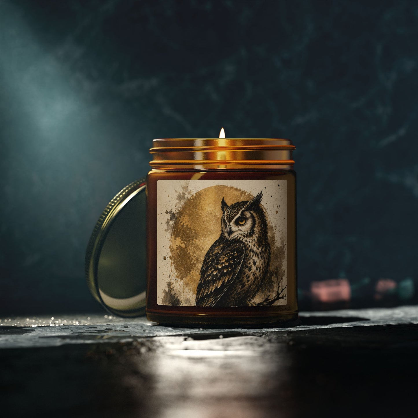 Owl Moon Coconut Apricot Scented Candle — 4oz/9oz Jar