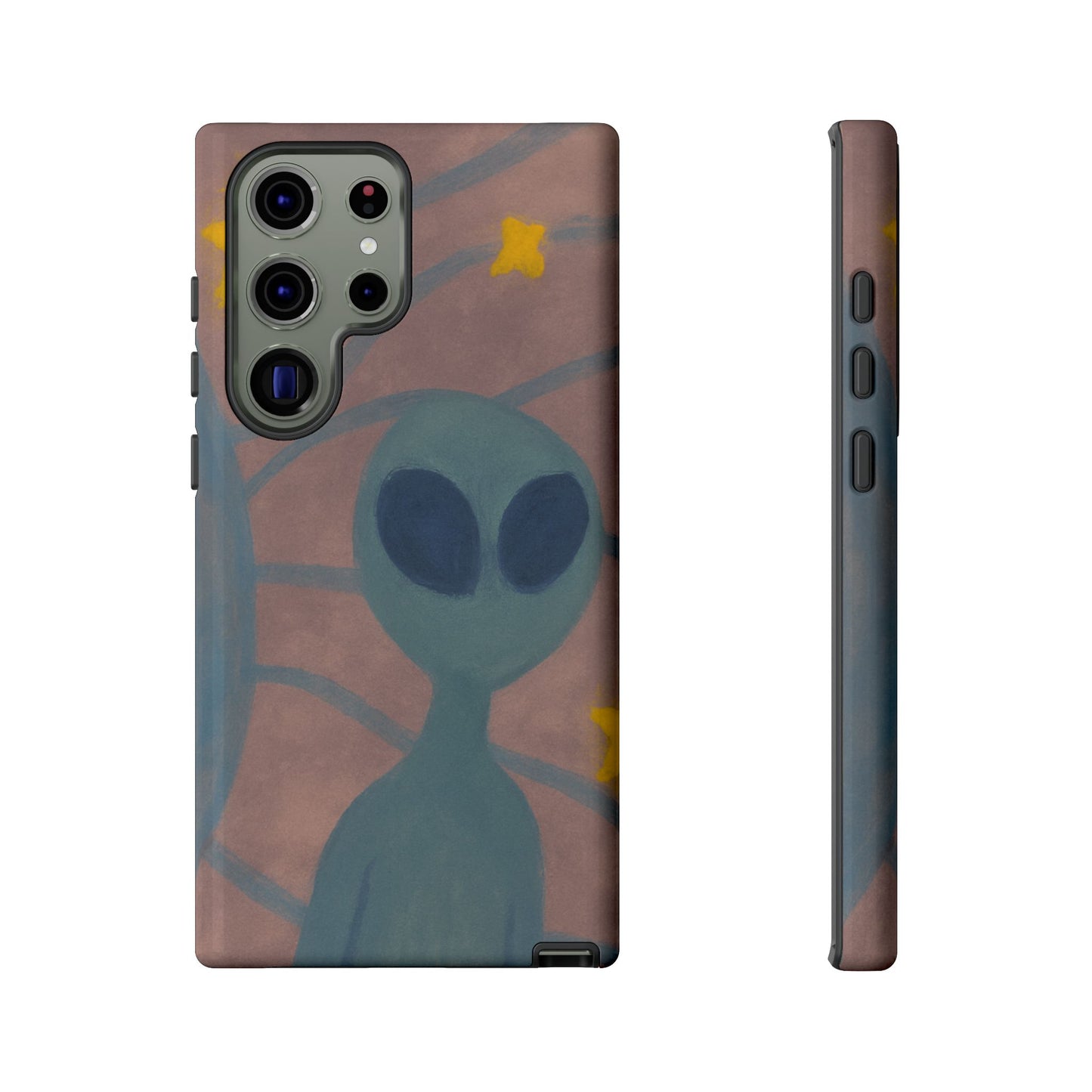 Alien-Themed Phone Case, Unique Designs for Sci-Fi Lovers, Gifts for Space Fans, Stylish Mobile Protector, Halloween Accessories, Space Art