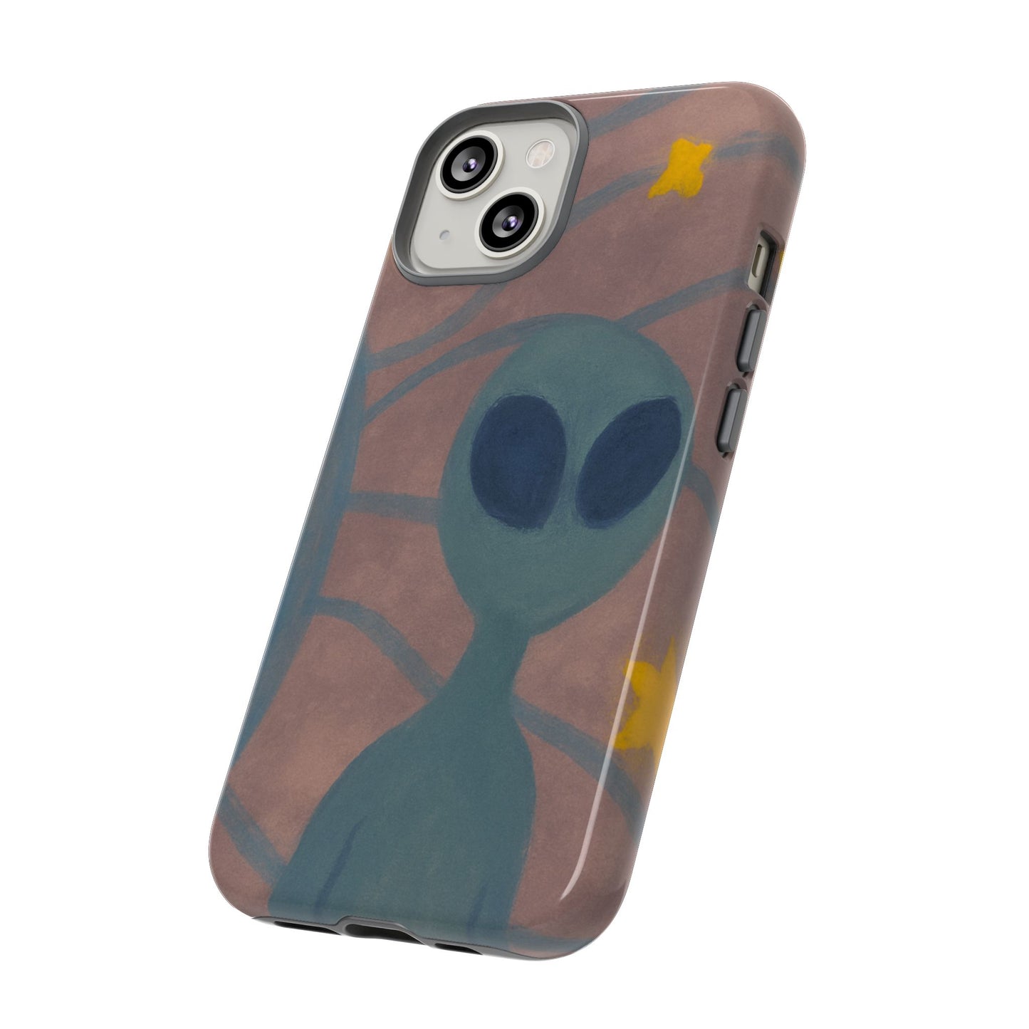 Alien-Themed Phone Case, Unique Designs for Sci-Fi Lovers, Gifts for Space Fans, Stylish Mobile Protector, Halloween Accessories, Space Art