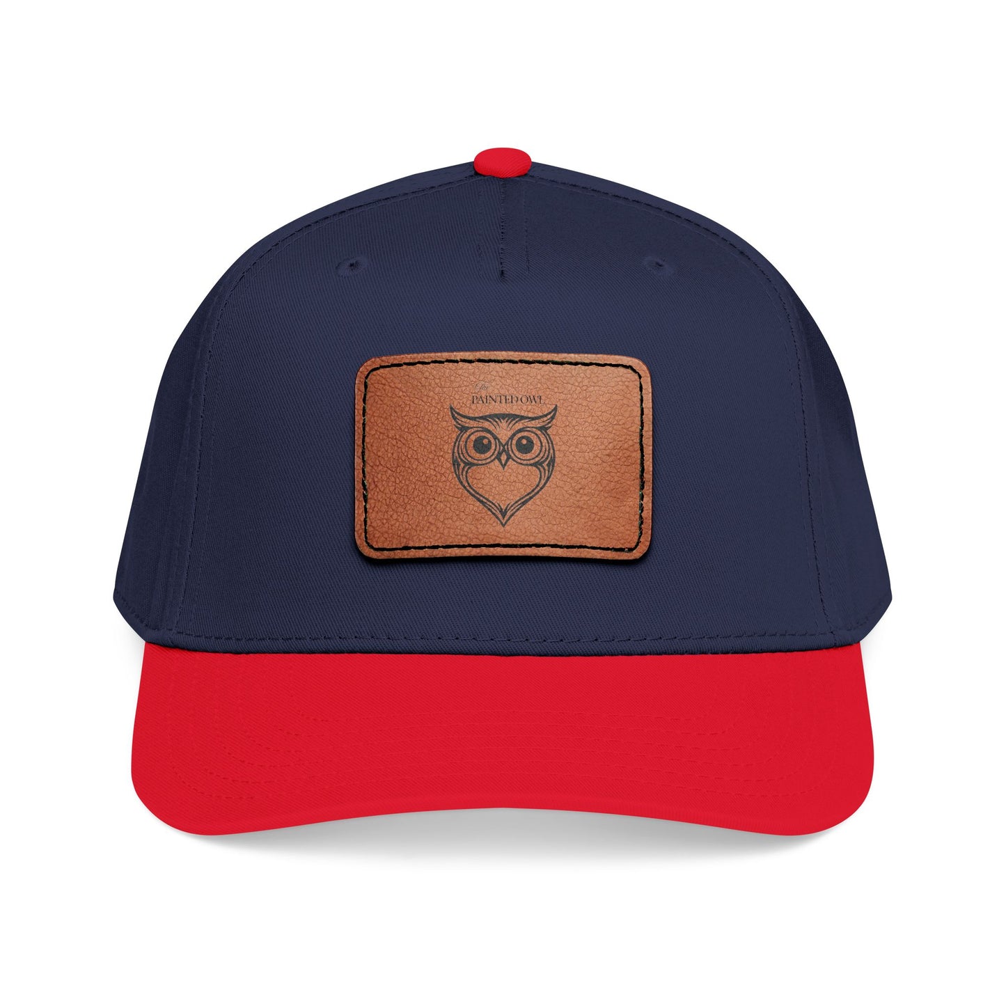 Owl Leather Patch Baseball Cap