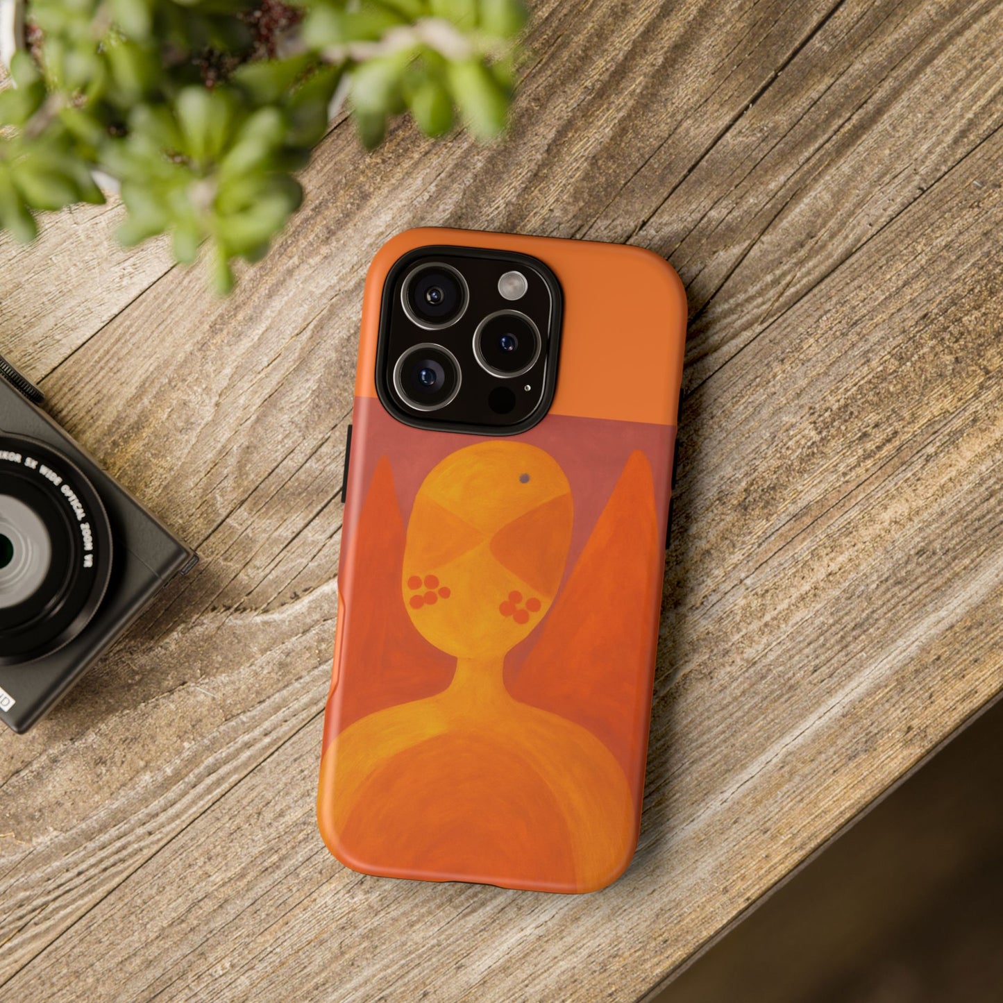Orange Symbiote -  Phone Case, Orange Abstract Design, Tough Cases for Protection, Gift for Art Lovers, Modern Decor, Unique Accessories
