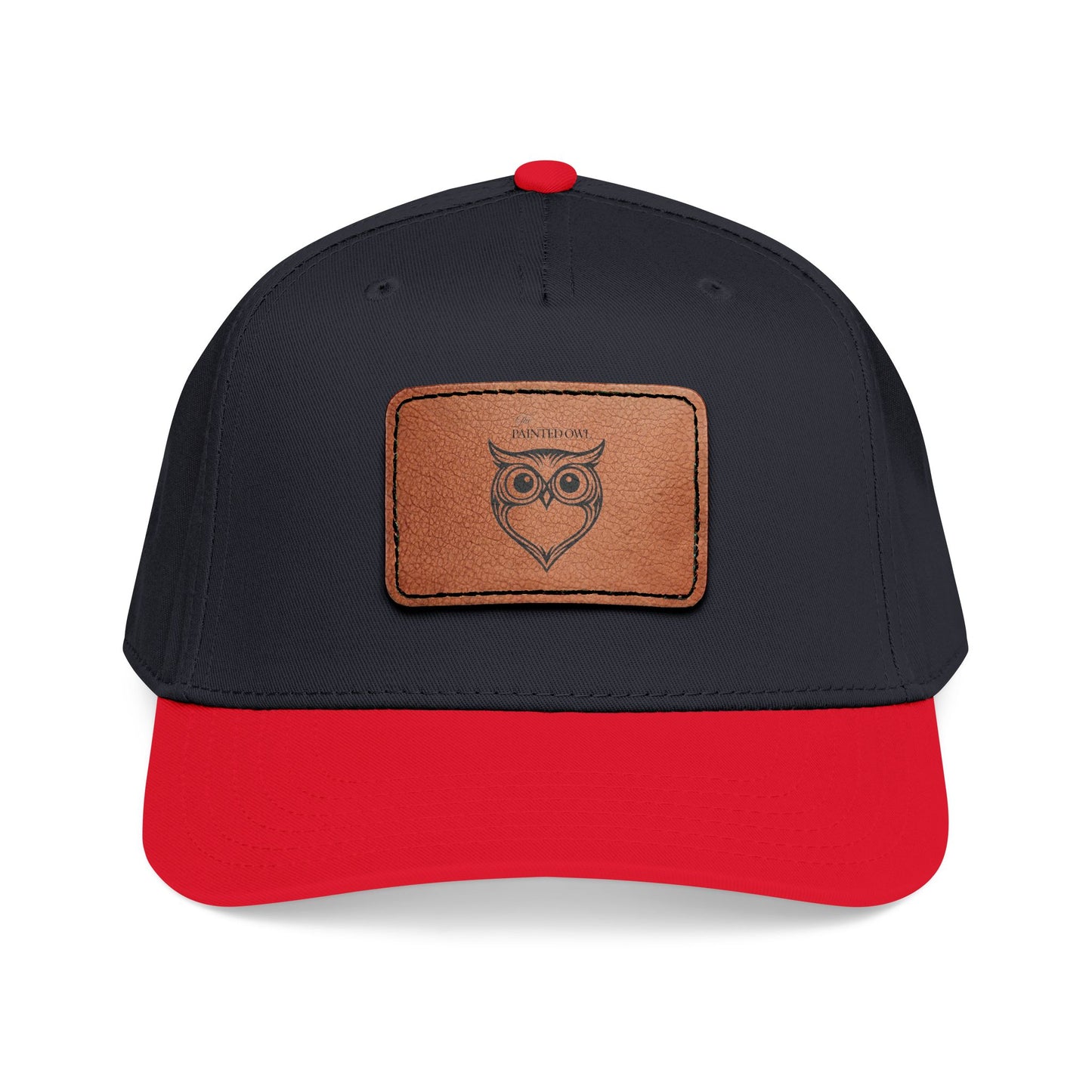 Owl Leather Patch Baseball Cap