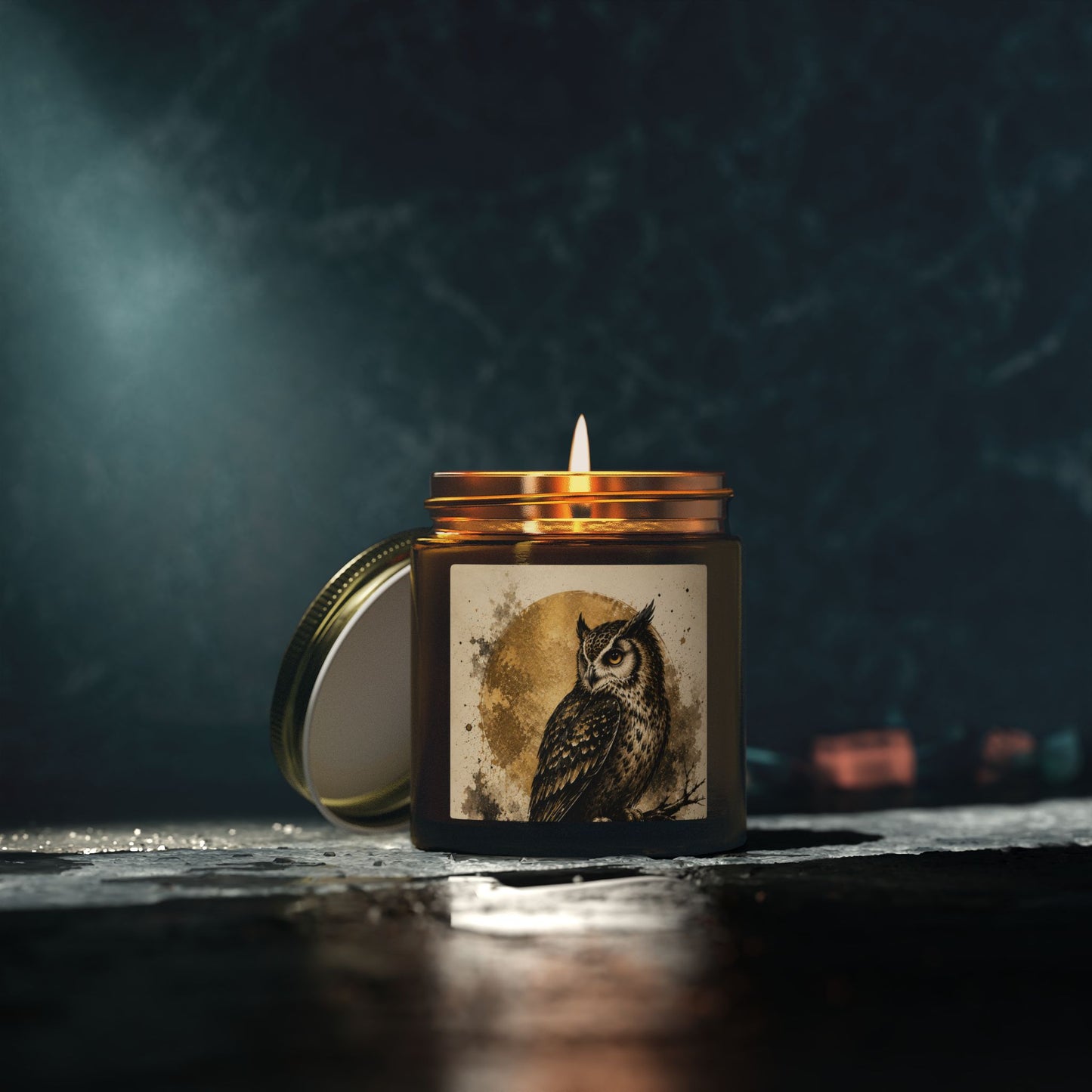 Owl Moon Coconut Apricot Scented Candle — 4oz/9oz Jar