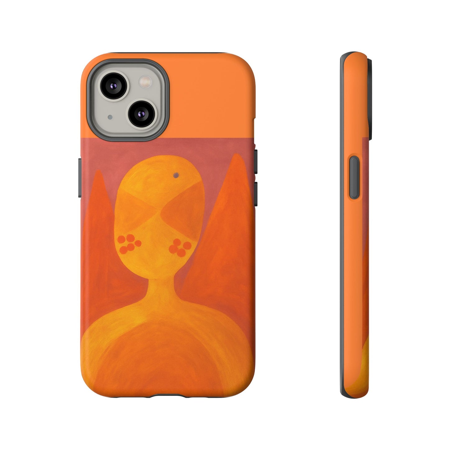 Orange Symbiote -  Phone Case, Orange Abstract Design, Tough Cases for Protection, Gift for Art Lovers, Modern Decor, Unique Accessories