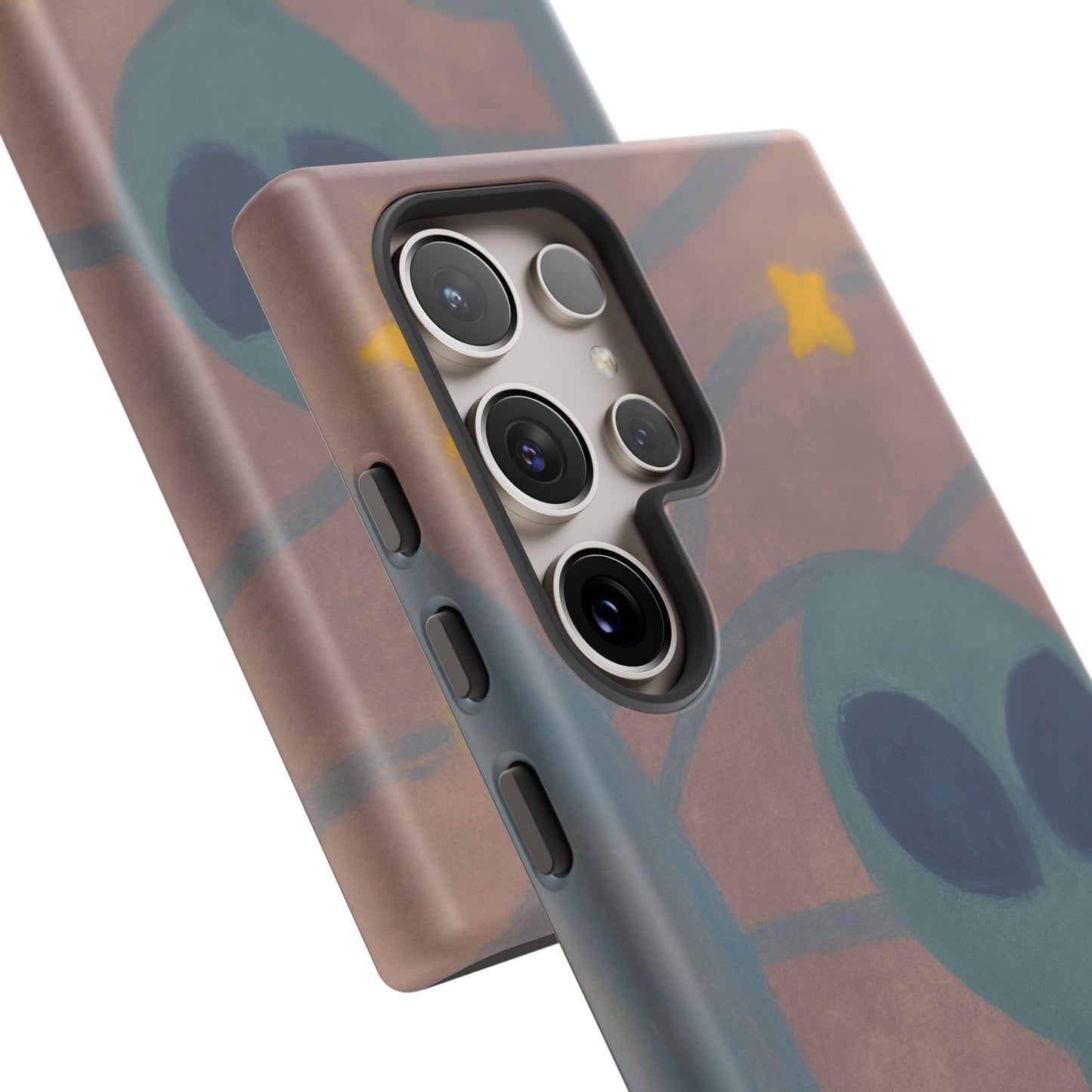 Alien-Themed Phone Case, Unique Designs for Sci-Fi Lovers, Gifts for Space Fans, Stylish Mobile Protector, Halloween Accessories, Space Art