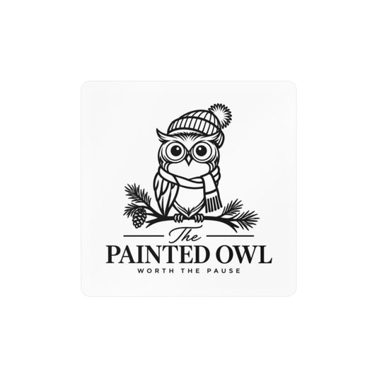 Owl Logo Vinyl Sticker — Kiss-Cut Decal (The Painted Owl)