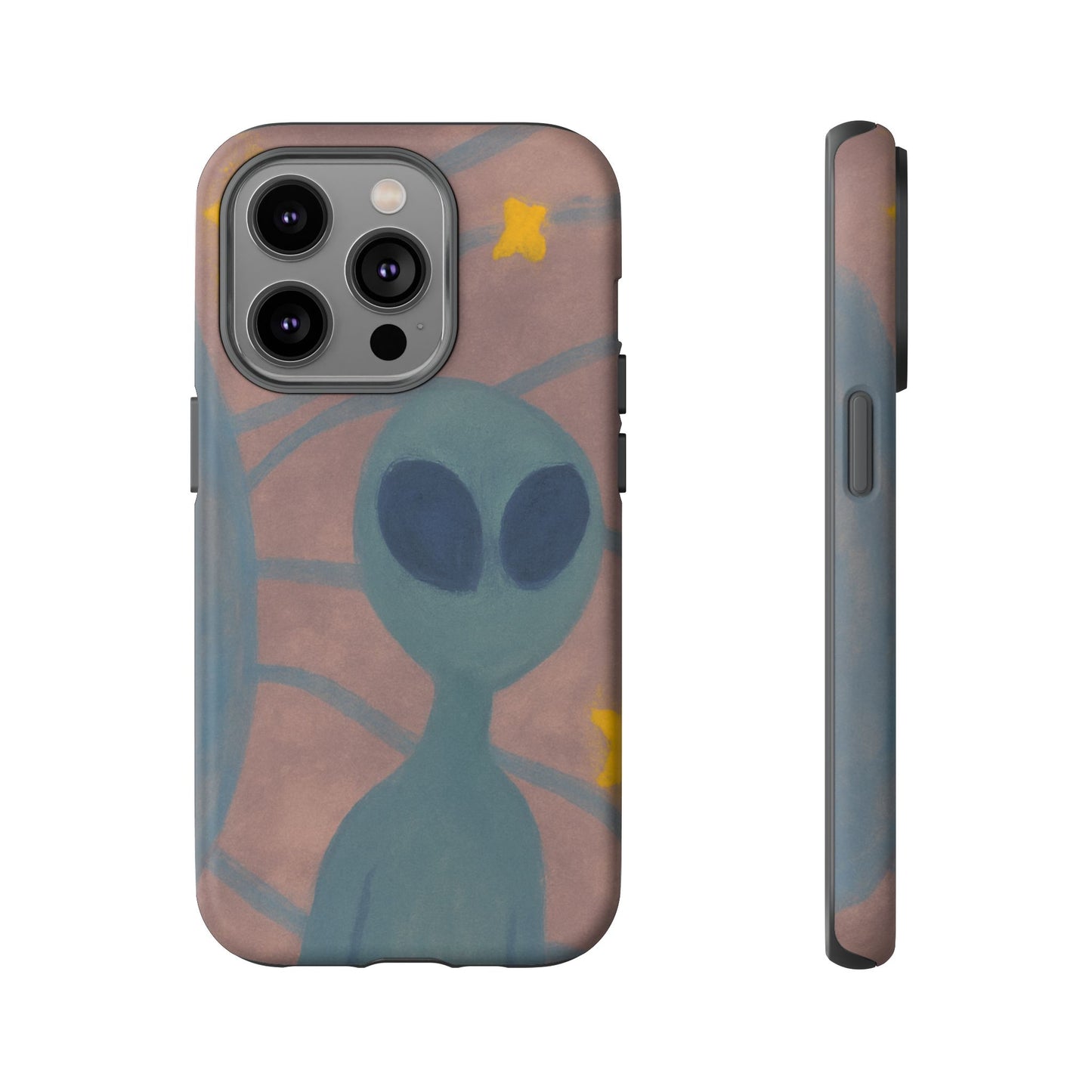 Alien-Themed Phone Case, Unique Designs for Sci-Fi Lovers, Gifts for Space Fans, Stylish Mobile Protector, Halloween Accessories, Space Art