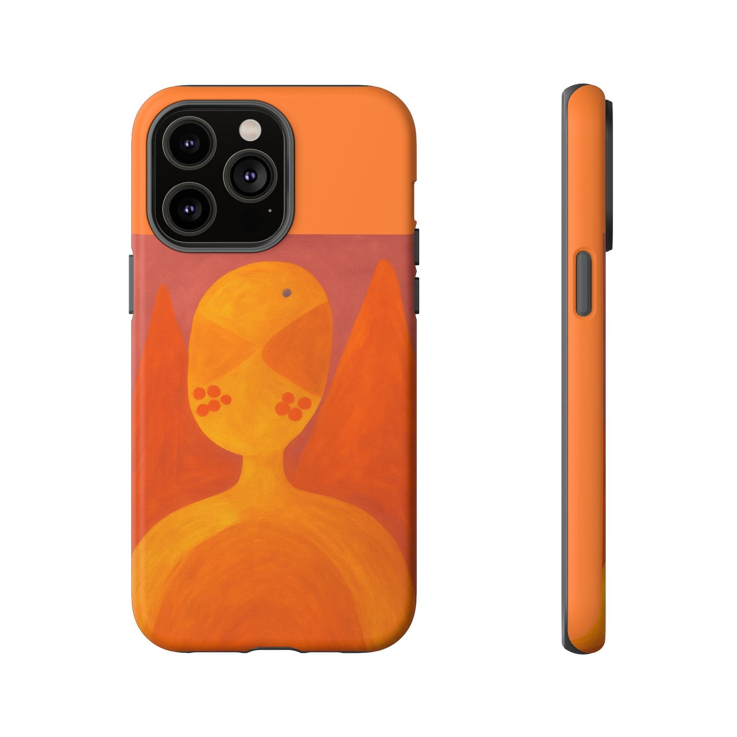 Orange Symbiote -  Phone Case, Orange Abstract Design, Tough Cases for Protection, Gift for Art Lovers, Modern Decor, Unique Accessories