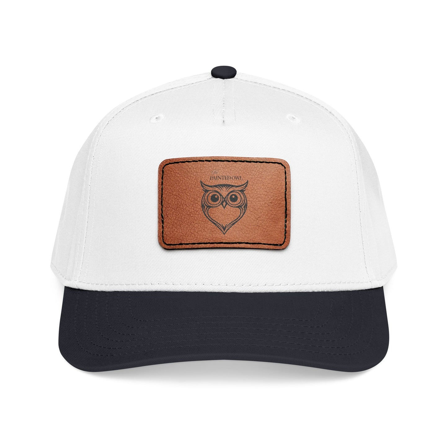 Owl Leather Patch Baseball Cap