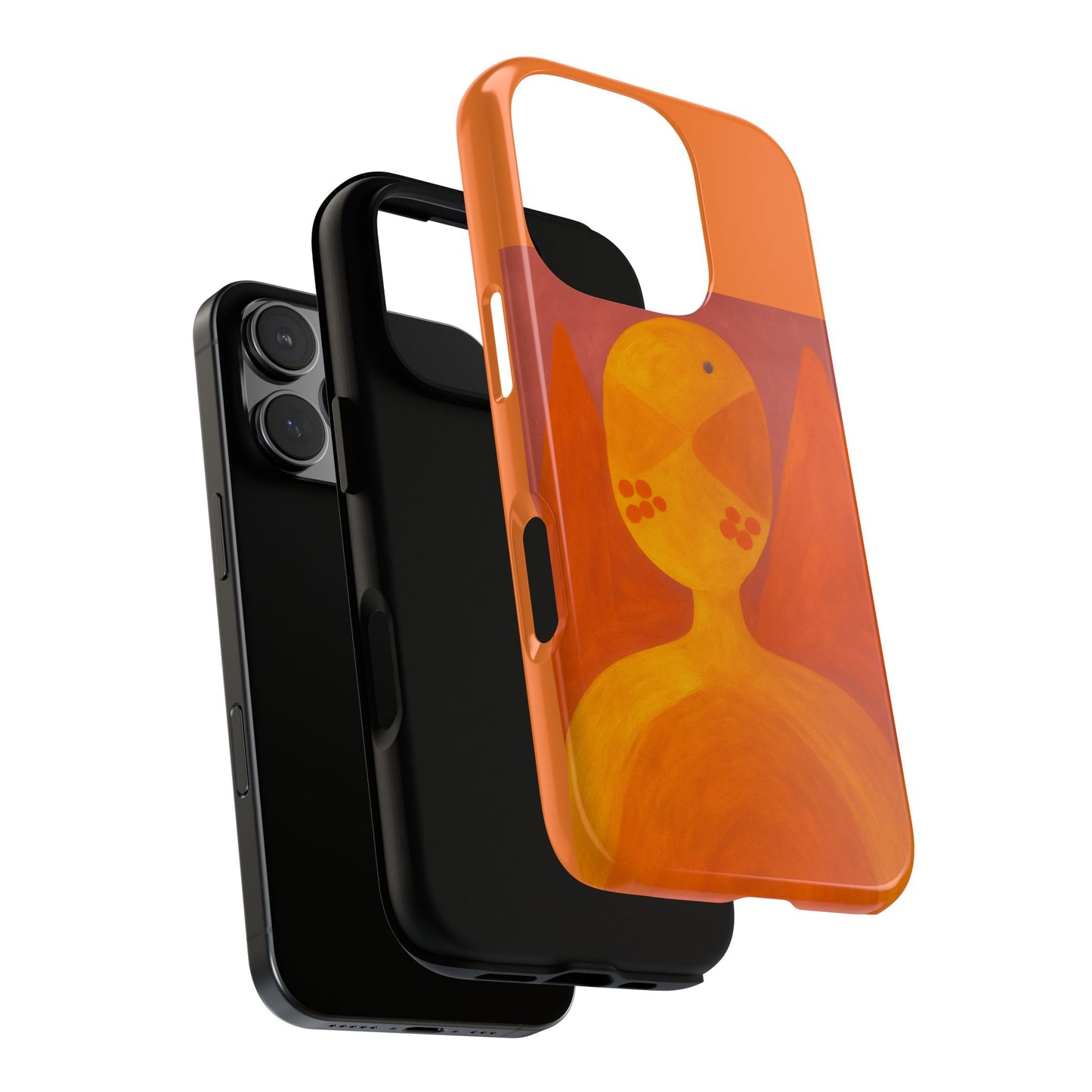 Orange Symbiote -  Phone Case, Orange Abstract Design, Tough Cases for Protection, Gift for Art Lovers, Modern Decor, Unique Accessories