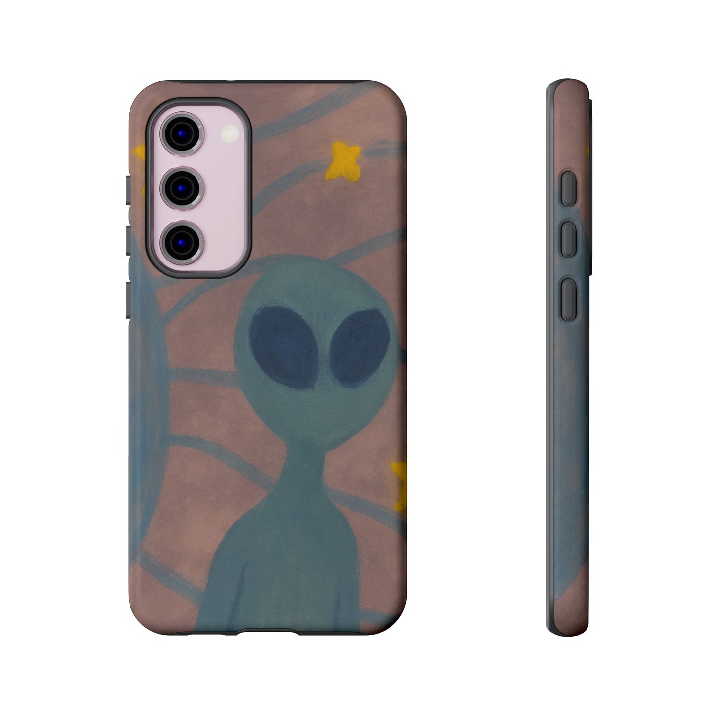 Alien-Themed Phone Case, Unique Designs for Sci-Fi Lovers, Gifts for Space Fans, Stylish Mobile Protector, Halloween Accessories, Space Art