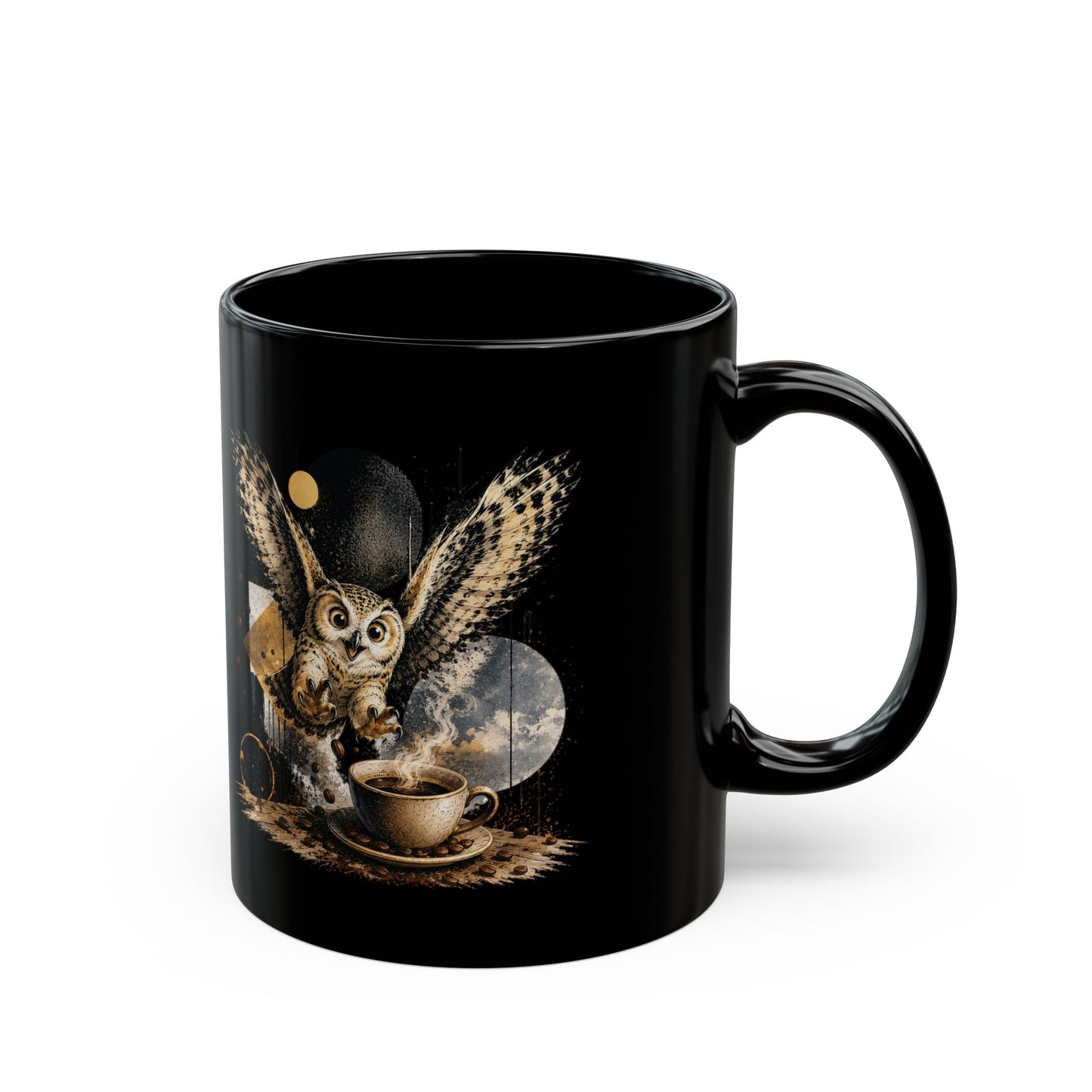 Mystic Owl Coffee Mug — Night Owl Ceramic Mug (11oz & 15oz)