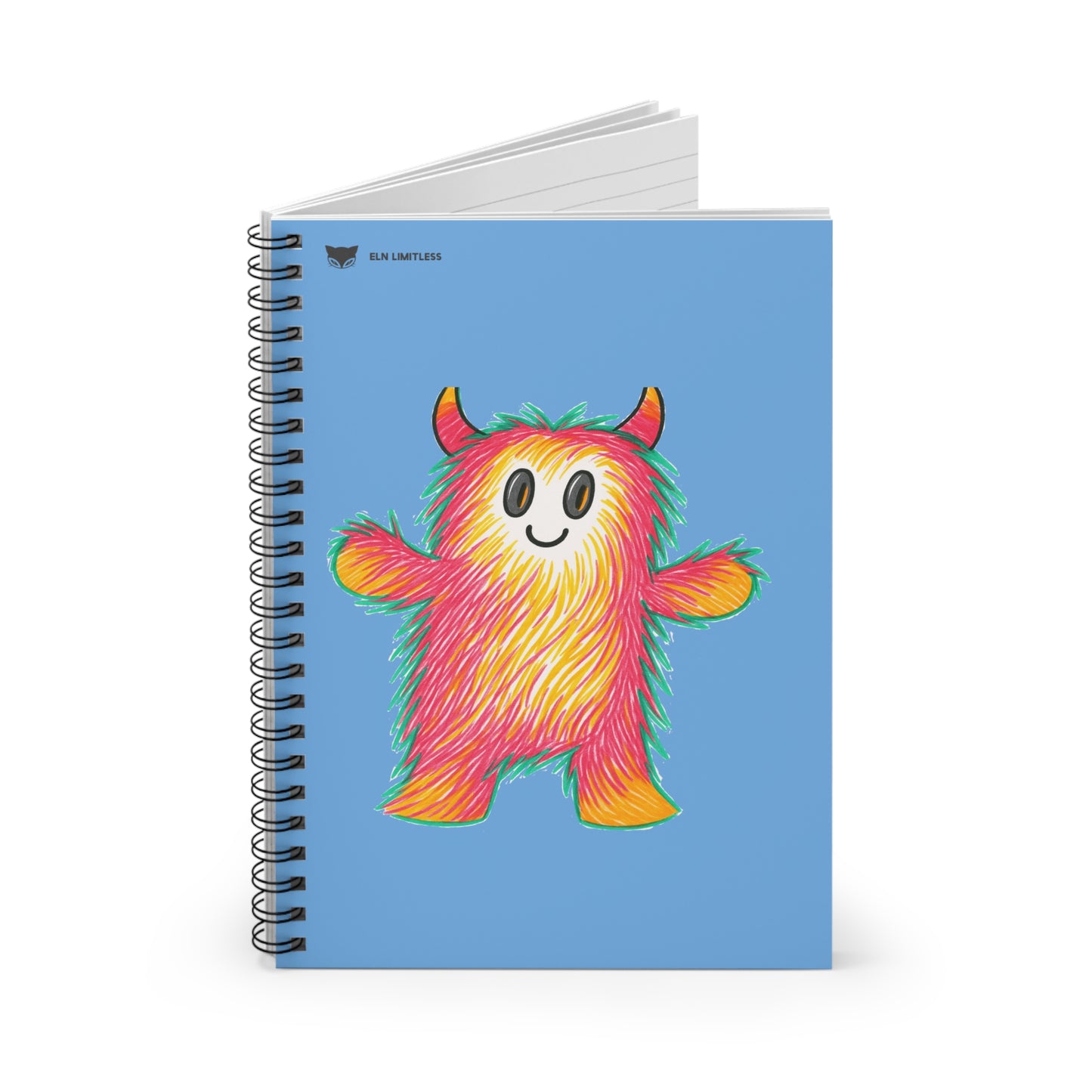 Colorful Monster Spiral Notebook - Fun & Whimsical Design for Kids and Adults, Great for School or Journaling, Back to School Gifts, [...]