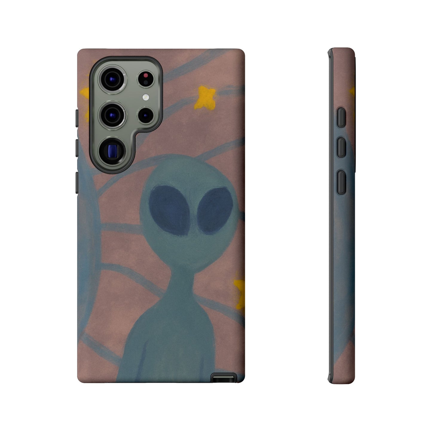 Alien-Themed Phone Case, Unique Designs for Sci-Fi Lovers, Gifts for Space Fans, Stylish Mobile Protector, Halloween Accessories, Space Art