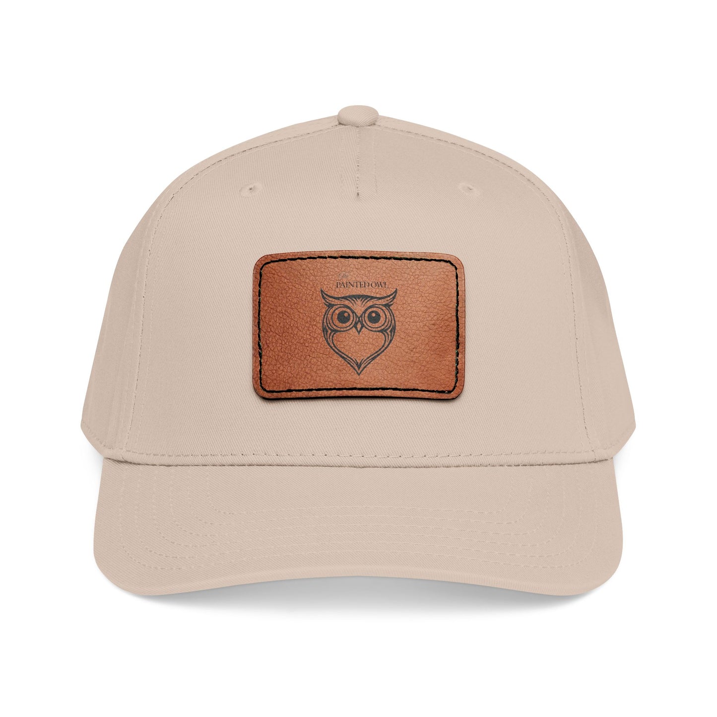 Owl Leather Patch Baseball Cap