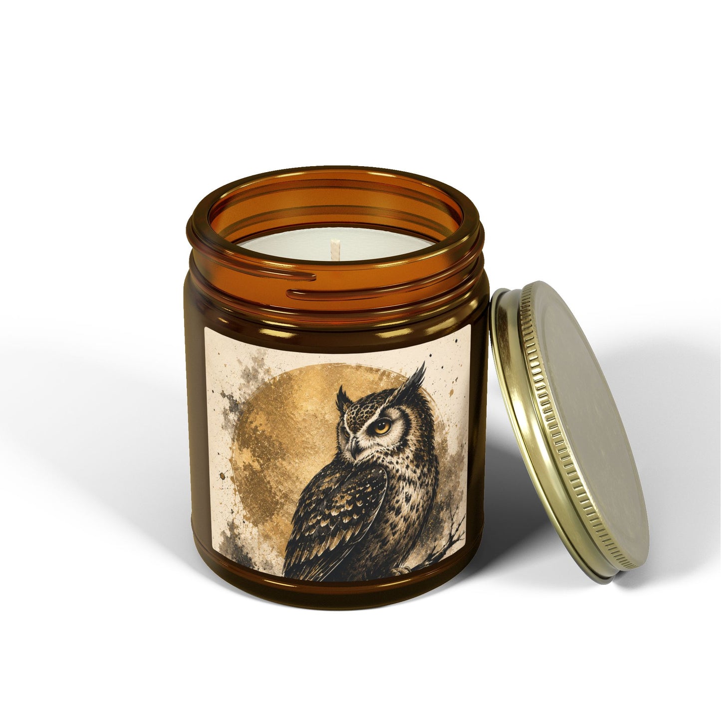 Owl Moon Coconut Apricot Scented Candle — 4oz/9oz Jar