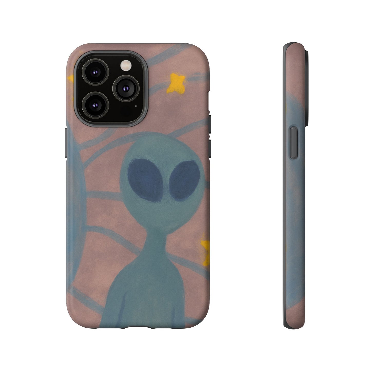 Alien-Themed Phone Case, Unique Designs for Sci-Fi Lovers, Gifts for Space Fans, Stylish Mobile Protector, Halloween Accessories, Space Art