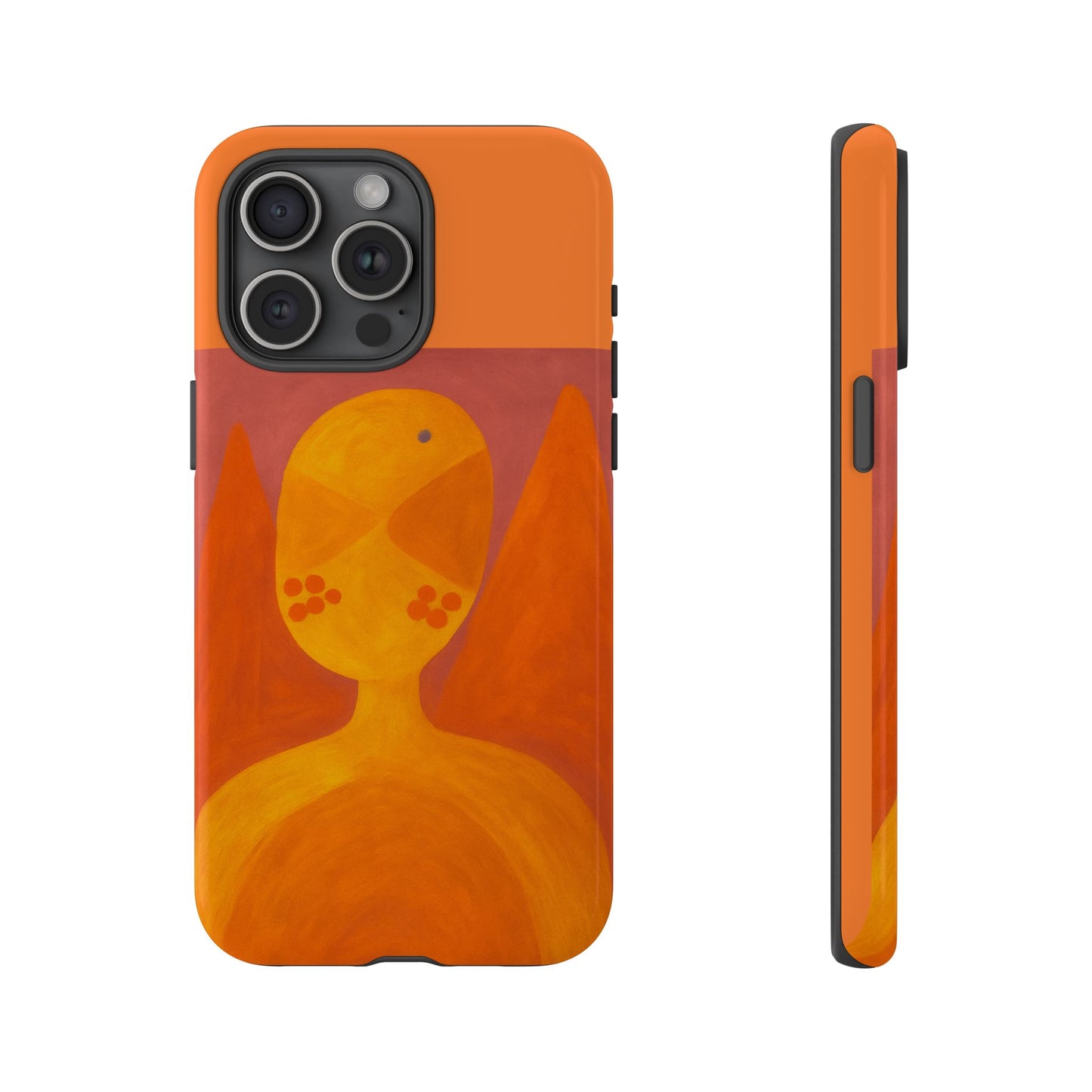 Orange Symbiote -  Phone Case, Orange Abstract Design, Tough Cases for Protection, Gift for Art Lovers, Modern Decor, Unique Accessories