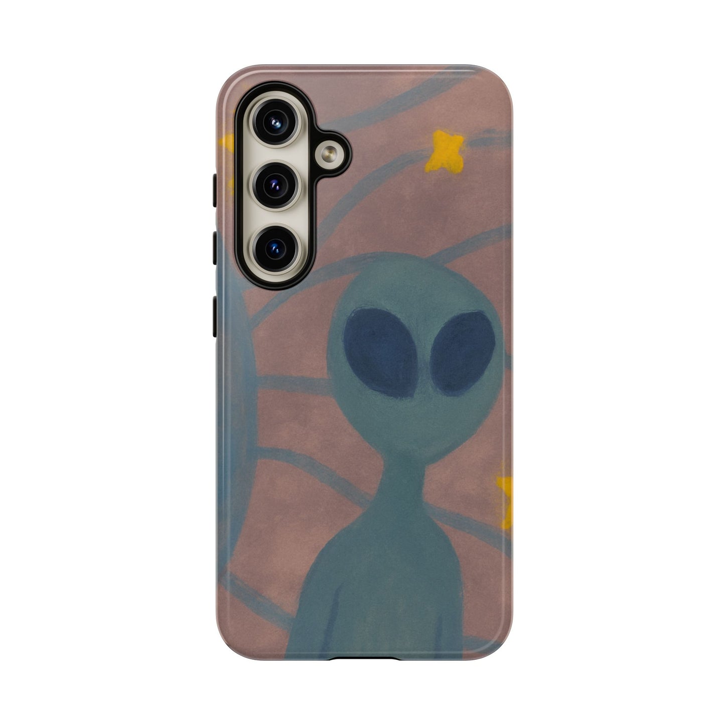 Alien-Themed Phone Case, Unique Designs for Sci-Fi Lovers, Gifts for Space Fans, Stylish Mobile Protector, Halloween Accessories, Space Art