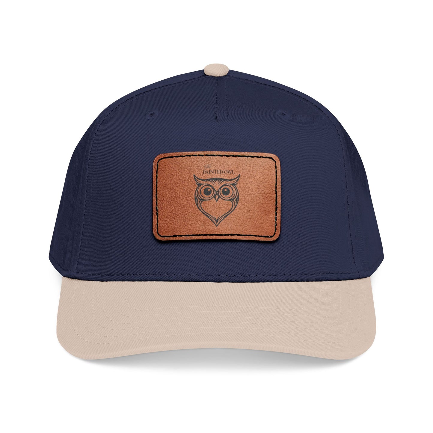 Owl Leather Patch Baseball Cap