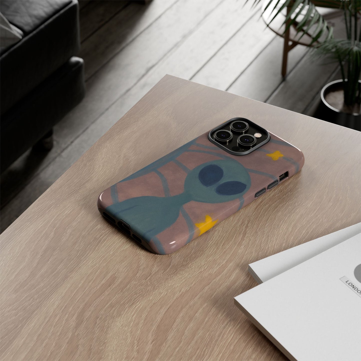 Alien-Themed Phone Case, Unique Designs for Sci-Fi Lovers, Gifts for Space Fans, Stylish Mobile Protector, Halloween Accessories, Space Art