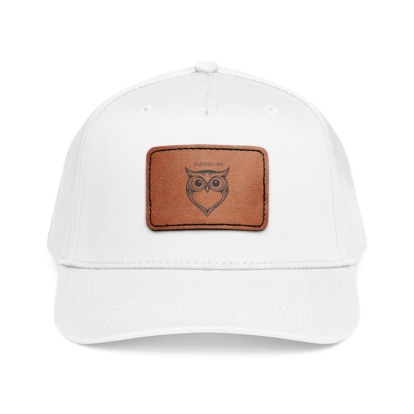 Owl Leather Patch Baseball Cap
