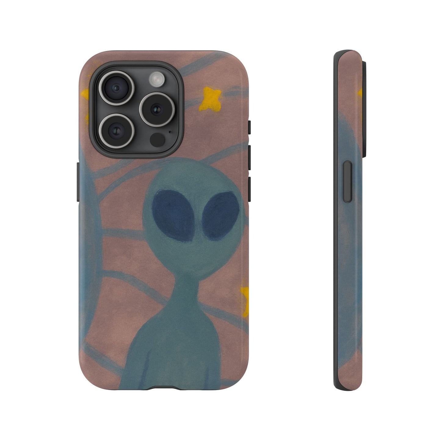 Alien-Themed Phone Case, Unique Designs for Sci-Fi Lovers, Gifts for Space Fans, Stylish Mobile Protector, Halloween Accessories, Space Art
