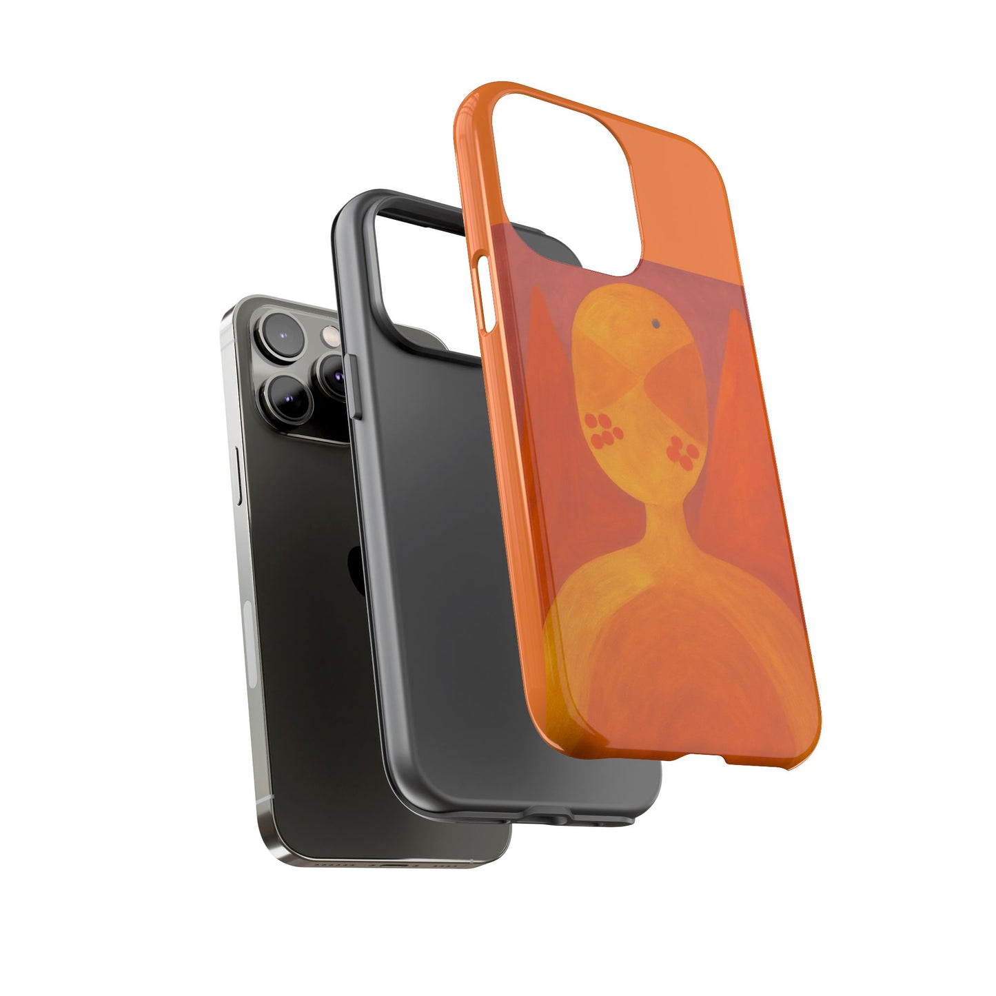 Orange Symbiote -  Phone Case, Orange Abstract Design, Tough Cases for Protection, Gift for Art Lovers, Modern Decor, Unique Accessories