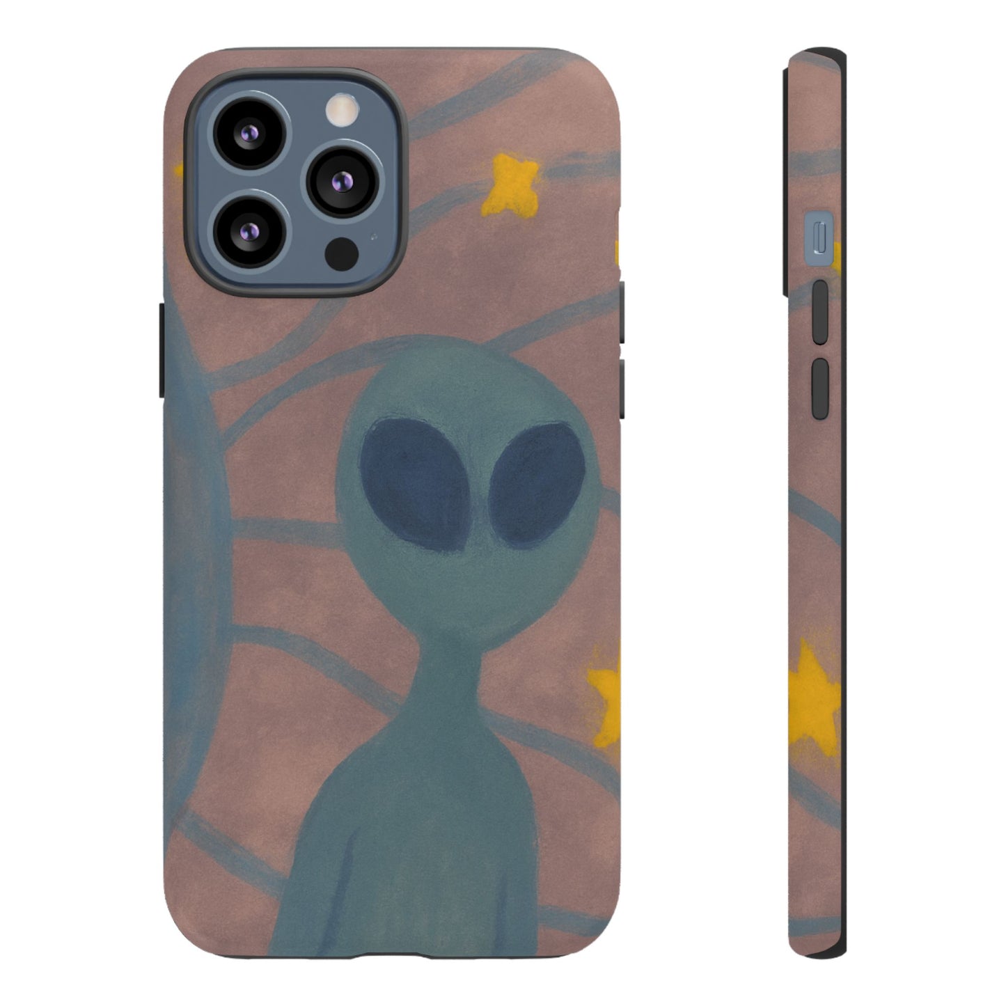 Alien-Themed Phone Case, Unique Designs for Sci-Fi Lovers, Gifts for Space Fans, Stylish Mobile Protector, Halloween Accessories, Space Art