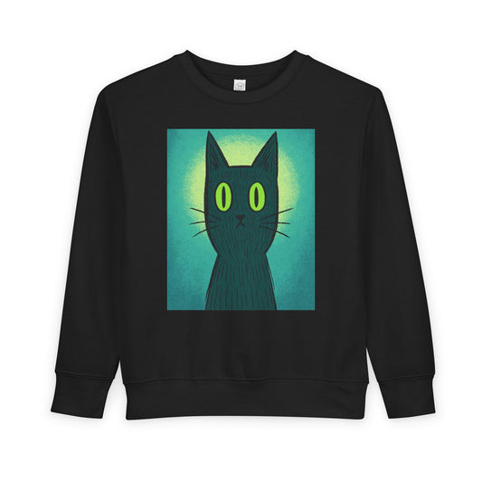 Kids' Cat Graphic Sweatshirt - Adorable Toddler Apparel