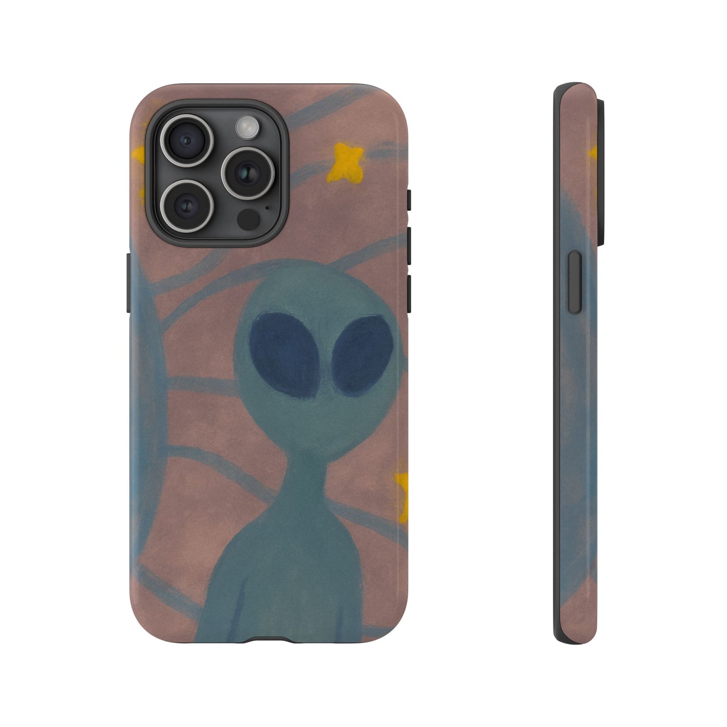 Alien-Themed Phone Case, Unique Designs for Sci-Fi Lovers, Gifts for Space Fans, Stylish Mobile Protector, Halloween Accessories, Space Art