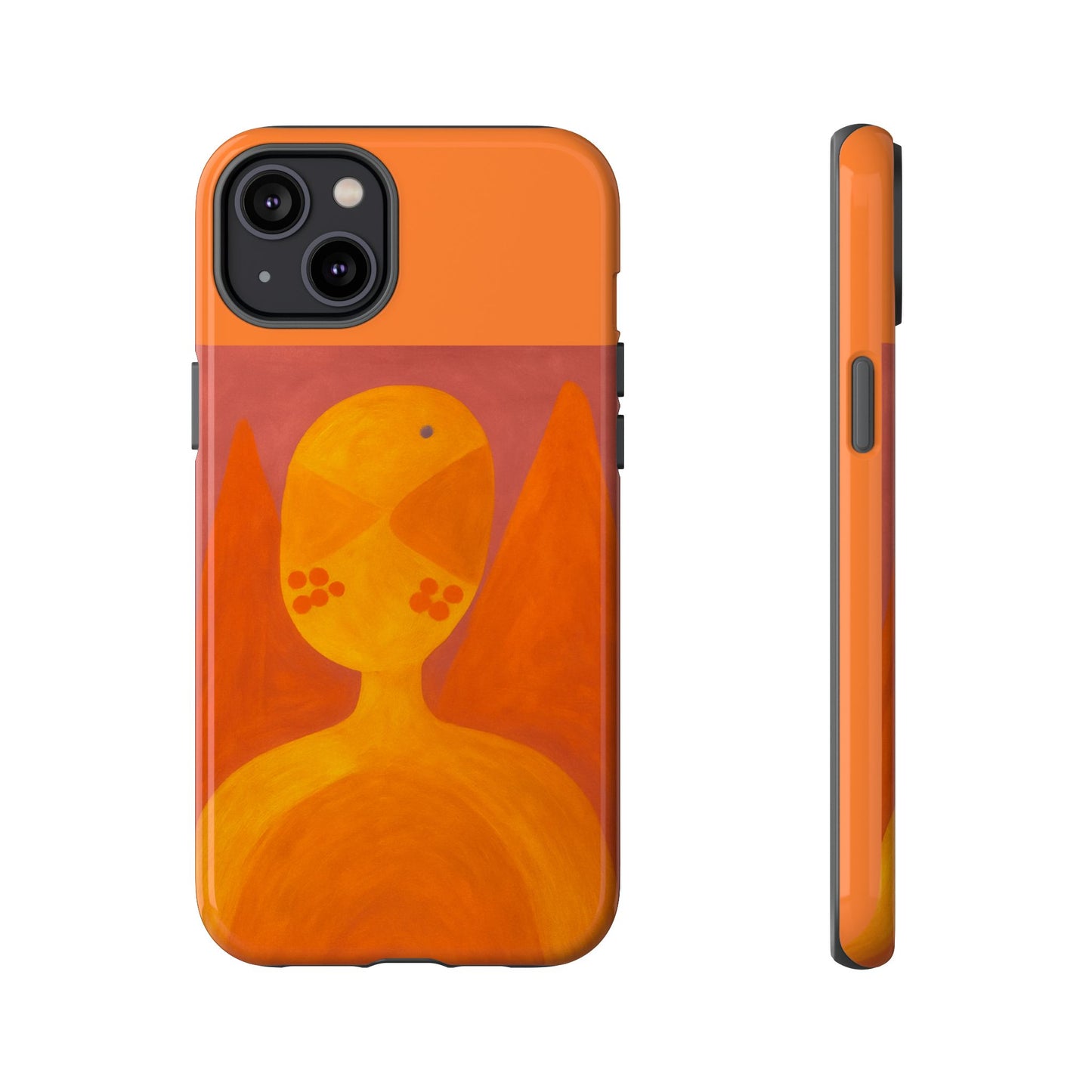 Orange Symbiote -  Phone Case, Orange Abstract Design, Tough Cases for Protection, Gift for Art Lovers, Modern Decor, Unique Accessories