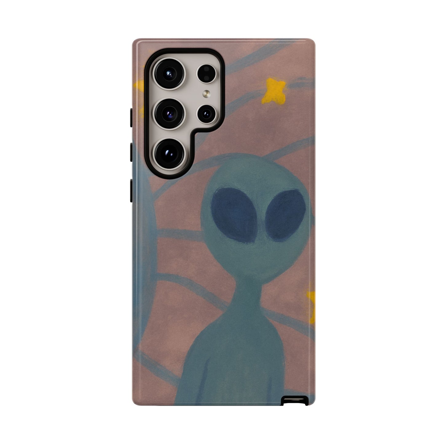 Alien-Themed Phone Case, Unique Designs for Sci-Fi Lovers, Gifts for Space Fans, Stylish Mobile Protector, Halloween Accessories, Space Art