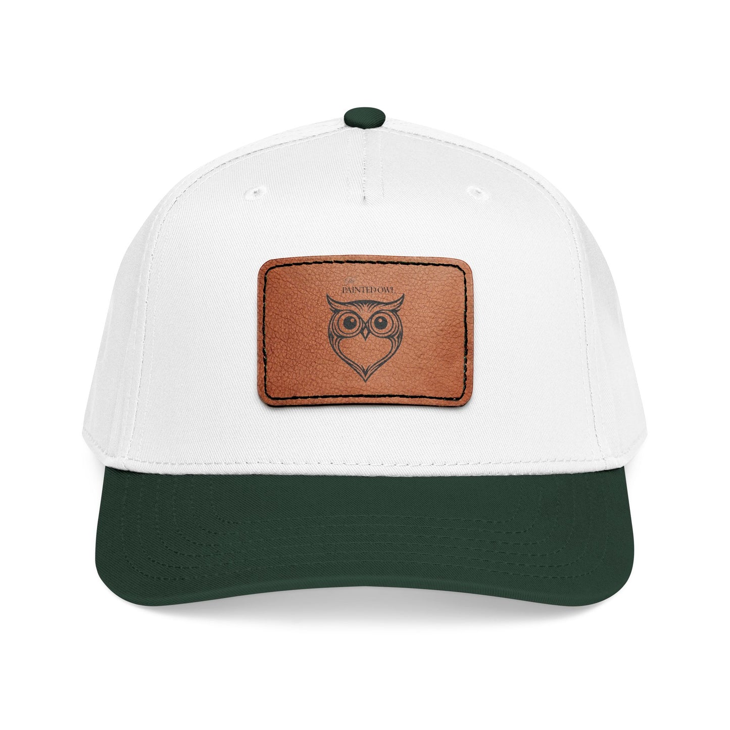 Owl Leather Patch Baseball Cap