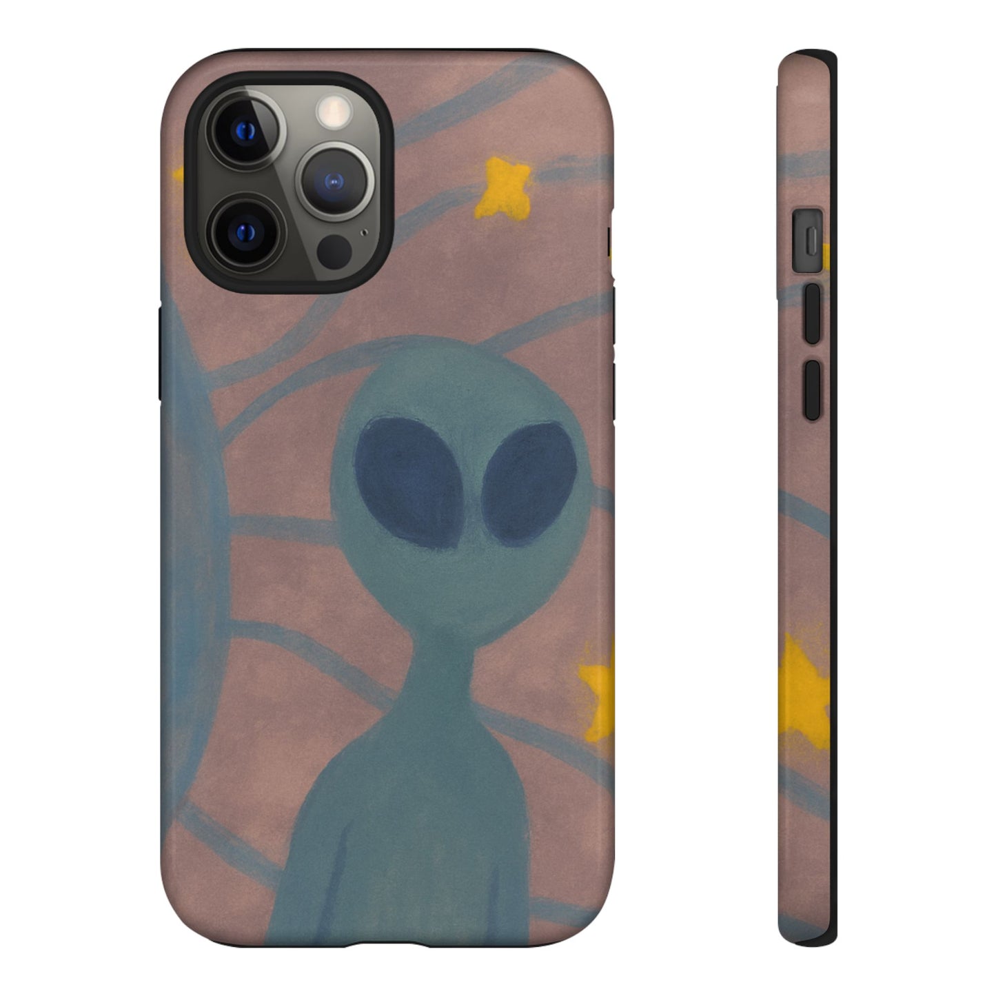 Alien-Themed Phone Case, Unique Designs for Sci-Fi Lovers, Gifts for Space Fans, Stylish Mobile Protector, Halloween Accessories, Space Art