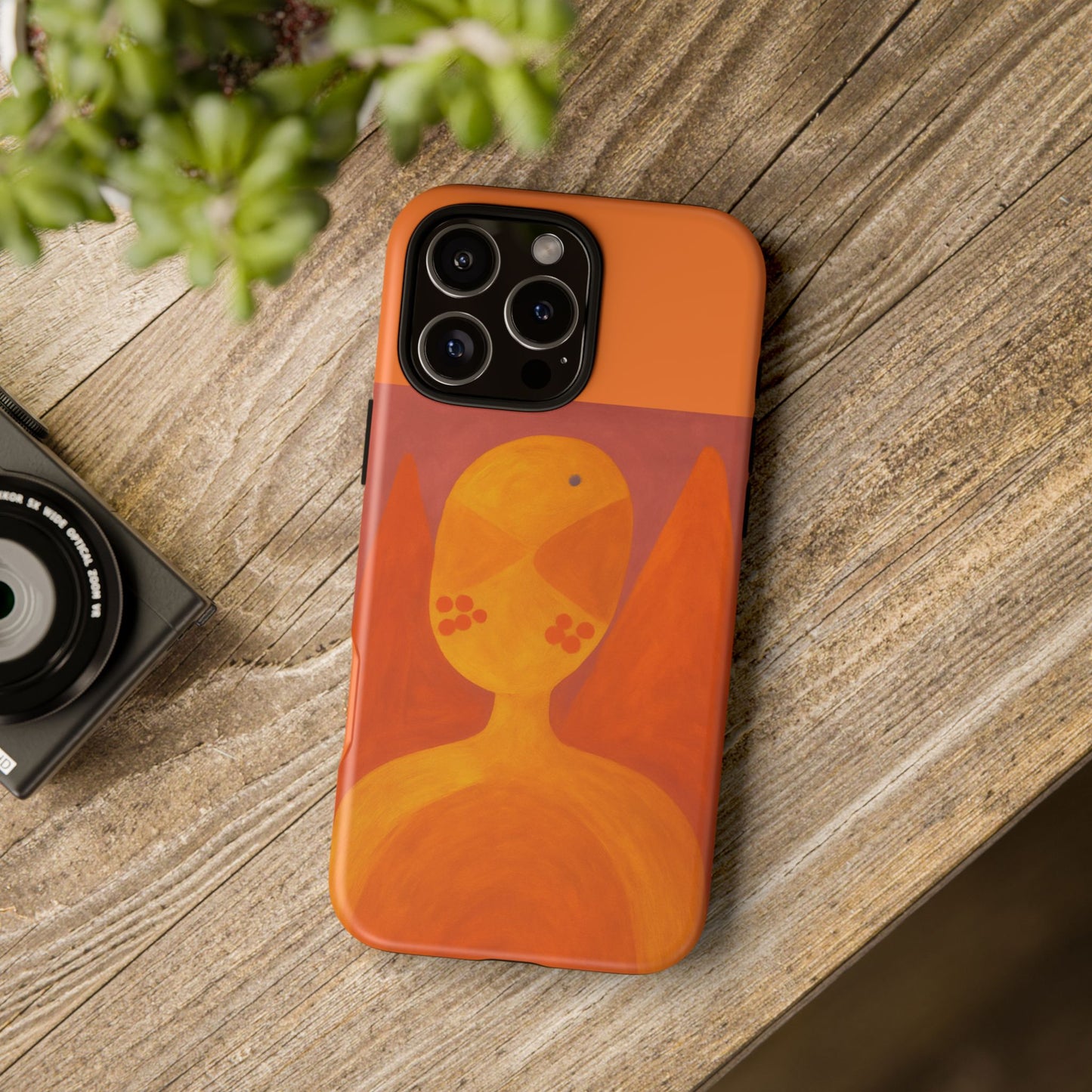 Orange Symbiote -  Phone Case, Orange Abstract Design, Tough Cases for Protection, Gift for Art Lovers, Modern Decor, Unique Accessories